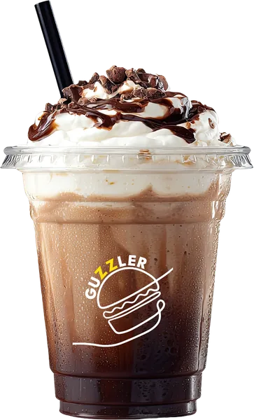 Malteada Guzzler de chocolate con crema batida